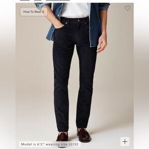 J Crew 484 Slim Corduroy Pant navy blue 30x32 F y2k preppy
